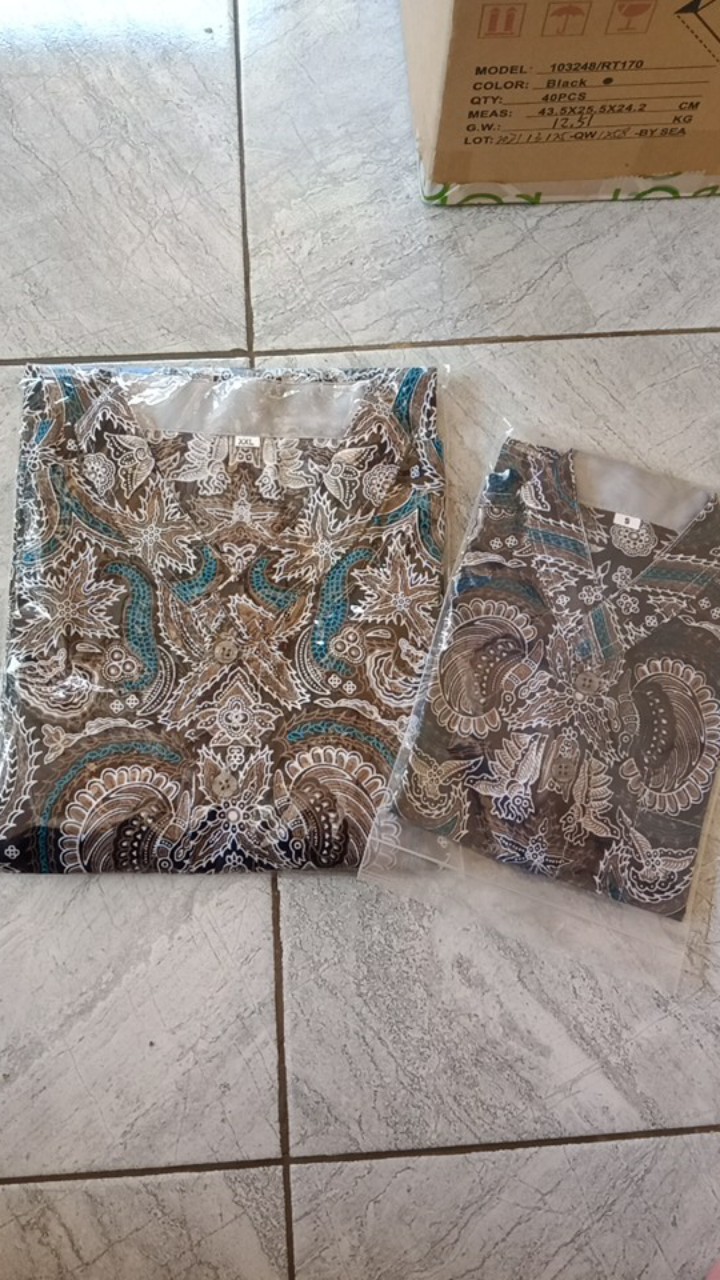 Kemeja Batik Couple Anak Dan Ayah By Rumah Kemeja