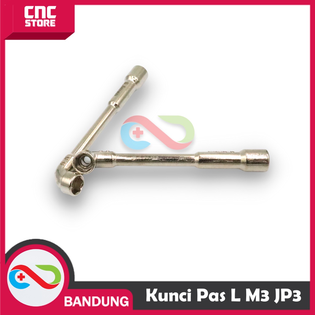 KUNCI PAS L BAUD HEXAGONAL NUT MUR M3 JP3