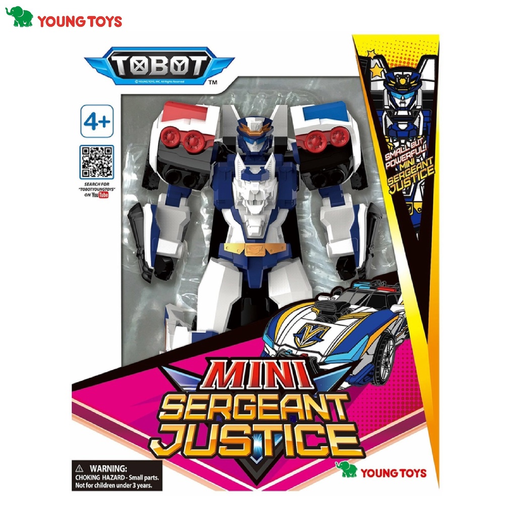 TOBOT Galaxy Detectives Mini Sergeant Justice Robot Figure