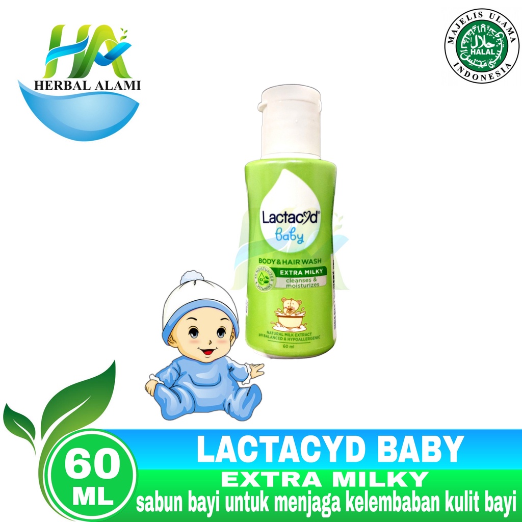 Lactacyd Baby Extra Milky HIJAU - Sabun Bayi untuk Menjaga Kelembaban