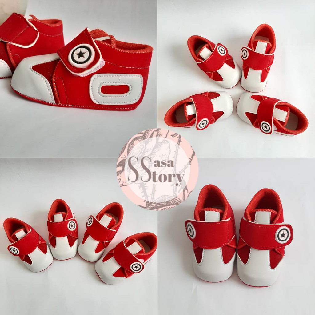 SEPATU PREWALKER BABY BAYI UNESEX BLUDRU WARNA-WARNI GP01
