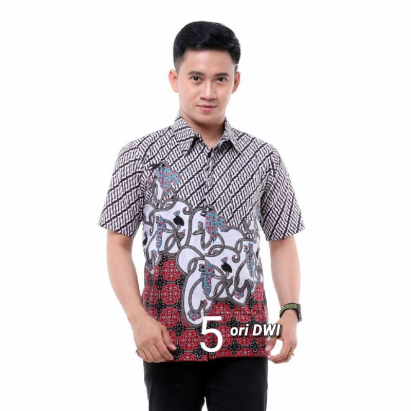 Maura Chouple Batik Seragam Batik Chouple Atasan Batik Wanita Seragam Kantor-C5