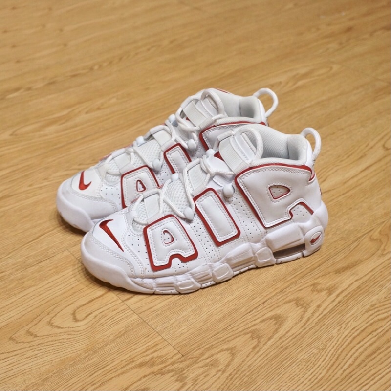 Nike Air More Uptempo White Varsity Red