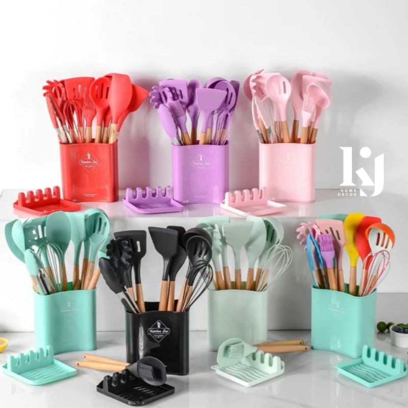 Set Sutil Baru Spatula silicon  set Spatula silikon 