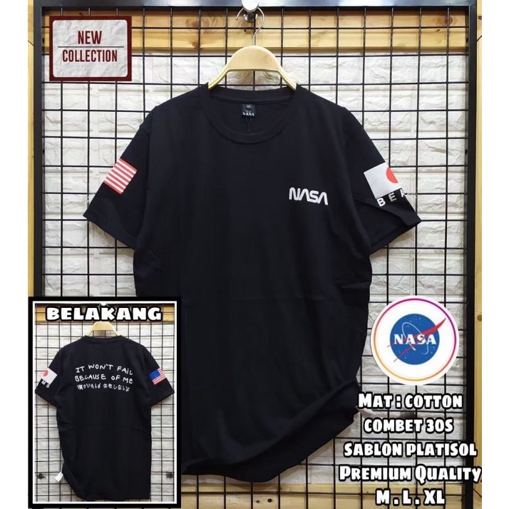[Bayar Di Tempat] Baju Kaos Pria /Baju Kaos Nasa /Kaos Nasa Original /Kaos Distro Original /Kaos Len