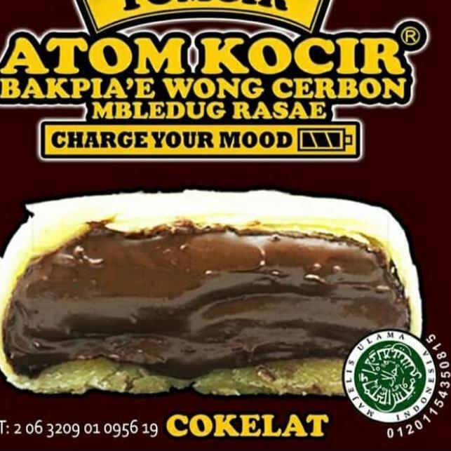 

Stok banyak Q0B47 Tomcir Atom Kocir Cokelat Bakpia Cirebon 1 pack isi 5 Q0B
