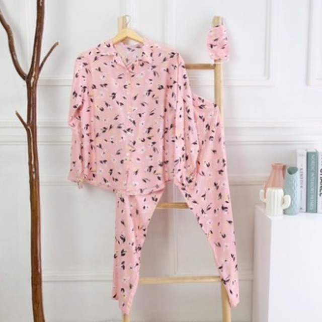 Zara Pajamas | Piyama Rayon | Oneset Rayon | Baju Tidur Rayon | Sleep Wear