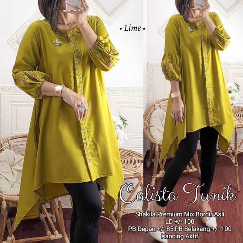 ATASAN, TUNIK, atasan wanita, fashion muslim, baju wanita, fashion wanita, Calista Tunik