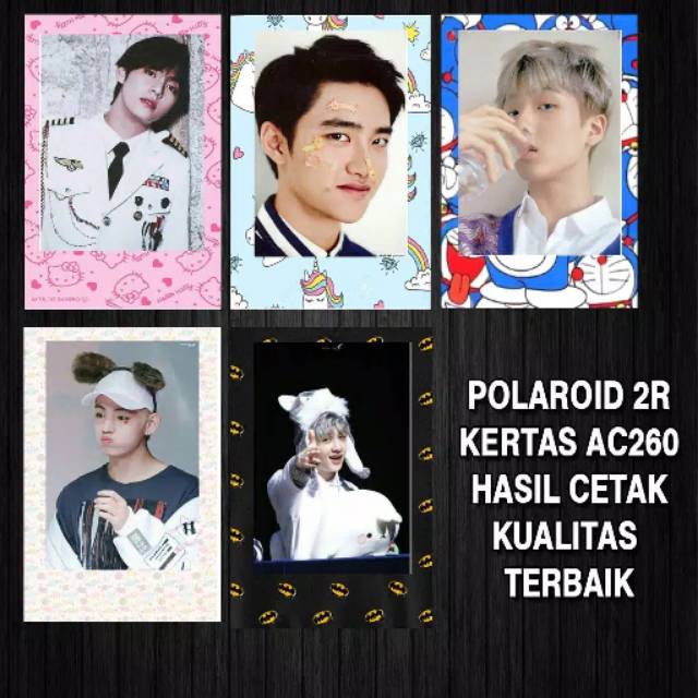 ( POLAROID )CETAK FOTO 2R POLAROID BACKGROUND