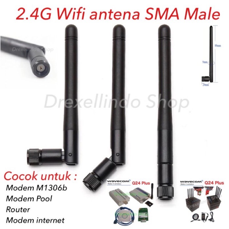 Antena Modem GSM Modem Pool 2.4GHz SMA Male