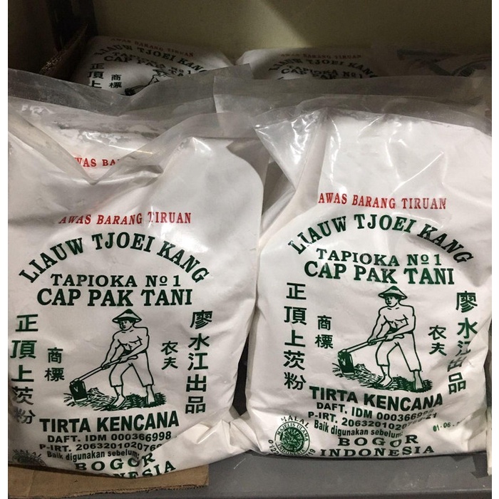 

hbt204tt Tepung Sagu/ Tapioka Cap Pak Tani Liauw Tjoei Kang Kemasan 1 Kg Da01D100