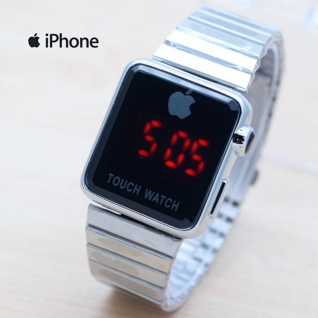 Jam Tangan Wanita / Cewek Iphone Watch Touch ladies Rantai Silver