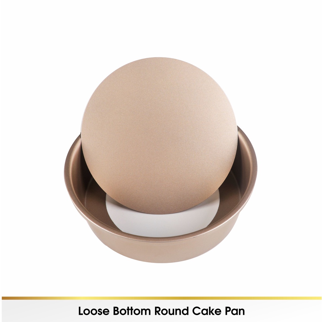 Loyang Cetakan Kue Tart Bulat Chiffon Mini Bongkar Pasang Anti Lengket Non Stick Premium Carbon Stee