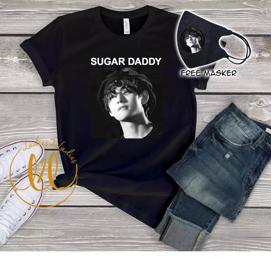 WT331 BTS Sugar Daddy T-shirt Kaos Kpop /Kaos BTS Termurah / Baju Sugar Daddy ❝trìms☑❞