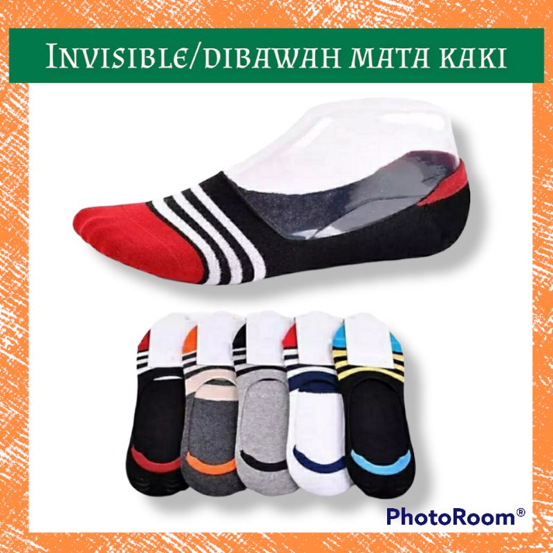 Hidden Socks Kaos Kaki Invisible Tidak Terlihat Kaos Kaki Pendek Casual Import