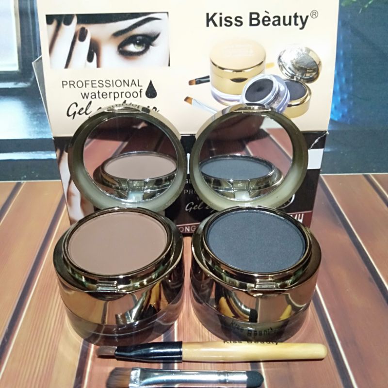 Gel Eyeliner Waterproof Kiss Beauty