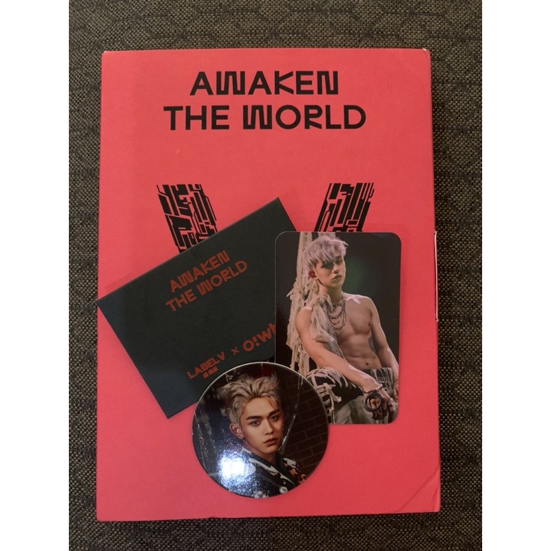 AWAKEN THE WORLD ATW FULLSET UNSEALED ALBUM ONLY CHINESE PRESS PC PHOTOCARD OWHAT XIAOJUN