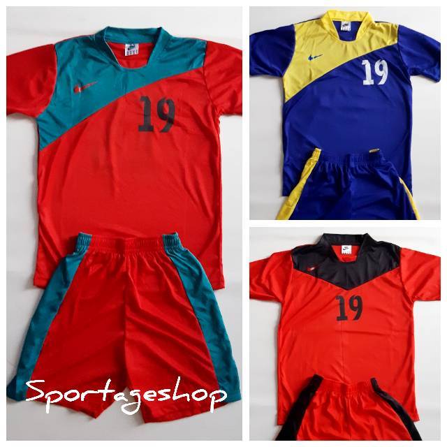 Baju Jersey Kaos Tim Team NIKE Anak Setelan Futsal Bola set isi 18 stel Murah