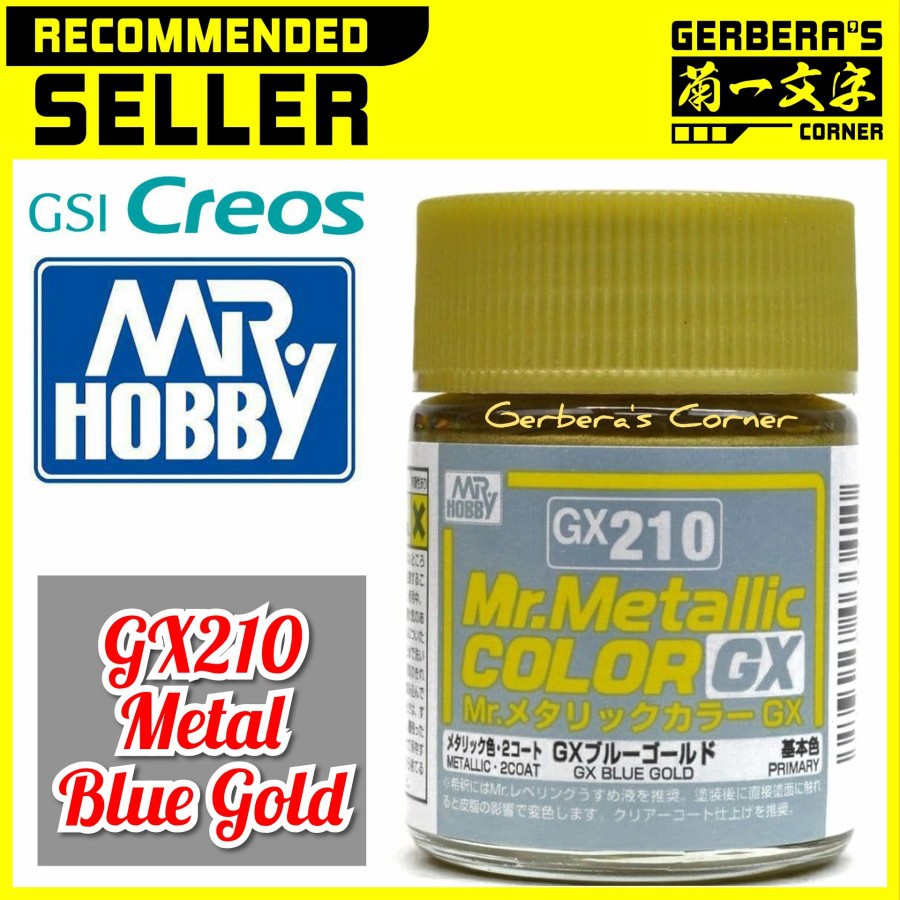 Mr Color GX210 Metal Blue Gold - Mr. Hobby Original Lacquer Paint