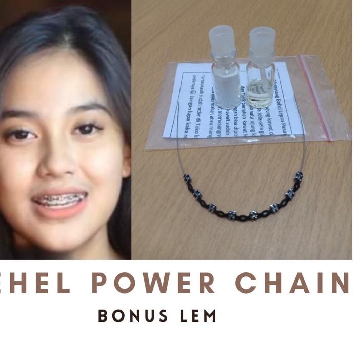 (X39)/(BISA COD) PROMO  BEHEL LEPAS PASANG DAN PERMANEN LEM NON LASER POWER CHAIN /BEHEL FASHION POW