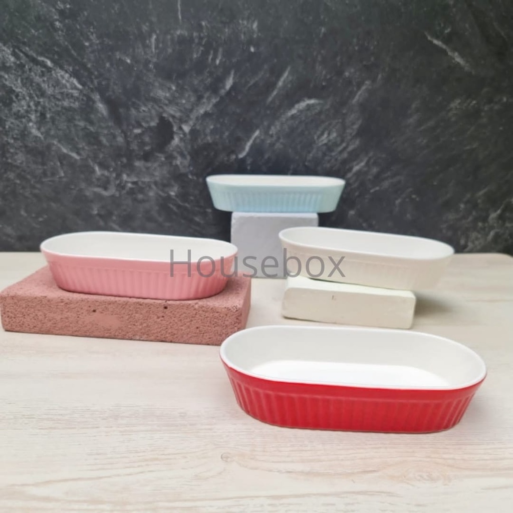 RAMEKIN BOWL OVAL  / BOWL OVAL CERAMIC/ RAMEKIN BAKE TRAY OVAL / OVAL KERAMIK