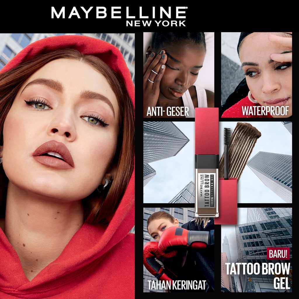 ★ BB ★ Maybelline Tattoo Brow 3D Styling Gel Brown Cokelat - Makeup Eye