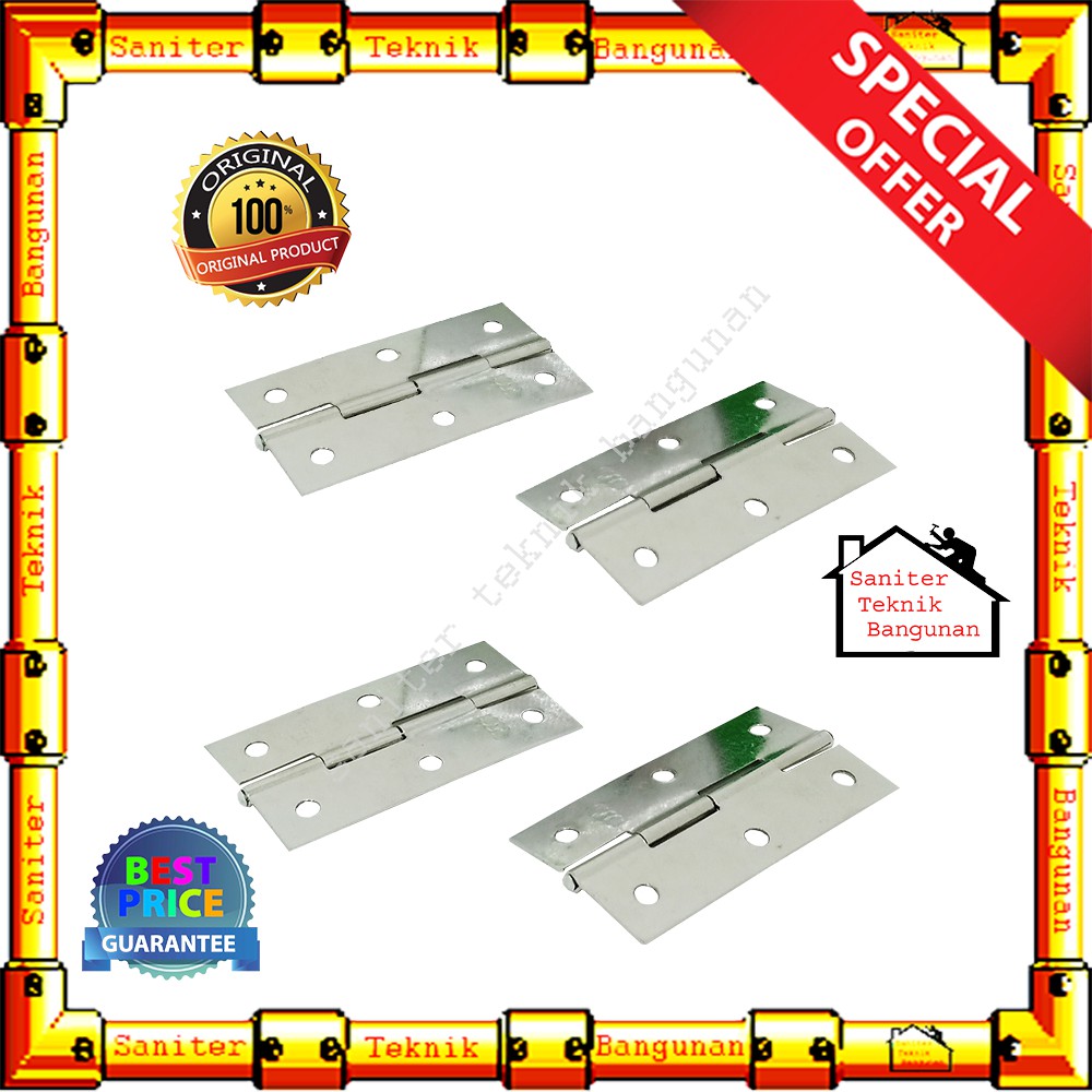 Engsel Tipis Stainless Steel  York 3&quot; Inch