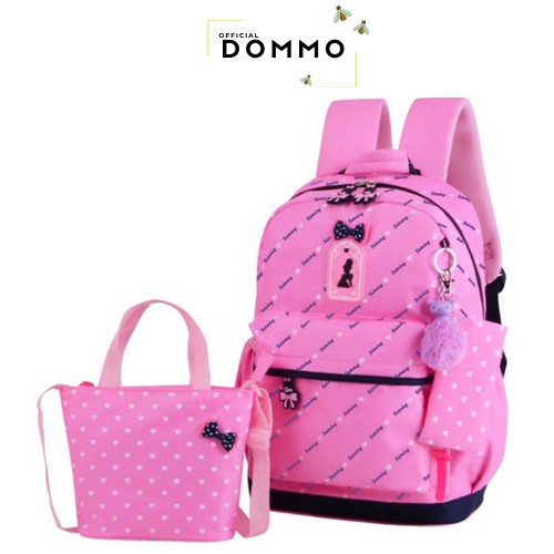 [LOKAL] DOMMO - D1132 TAS DINIR LOVE DARI JAKARTA Tas Ransel Backpack Korea Lucu Morymony