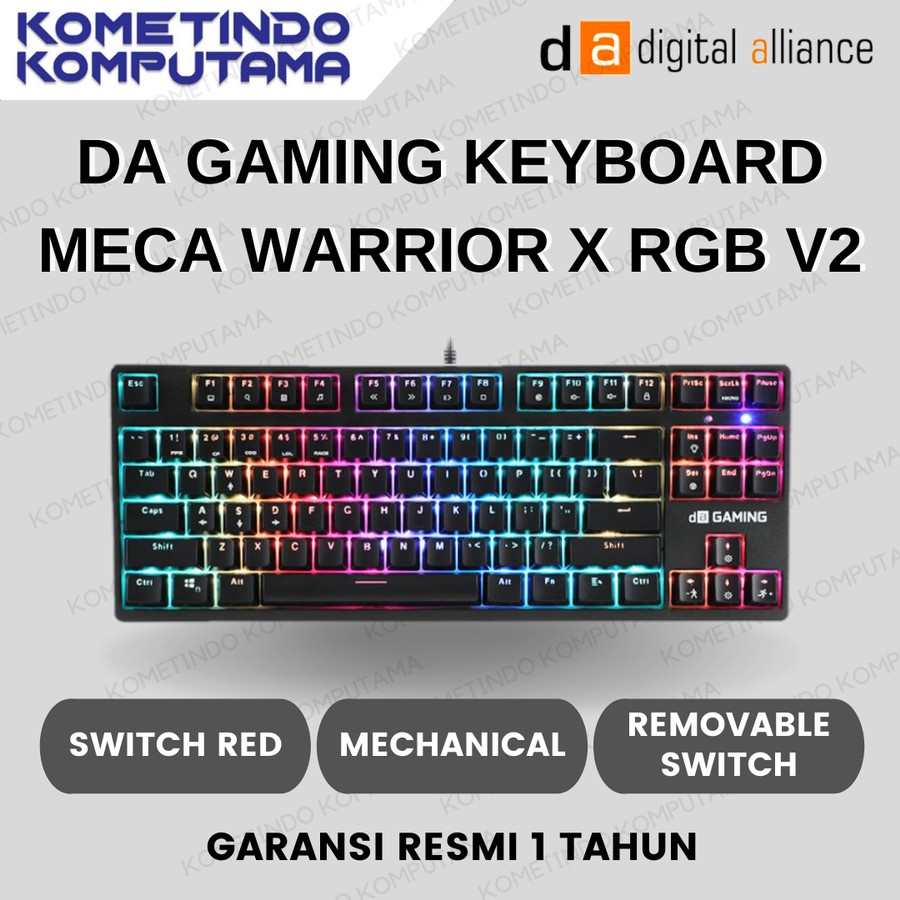 Meca Warrior X RGB - Switch Red Digital Alliance Keyboard Gaming