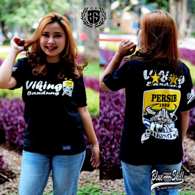 Kaos persib pendek / kaos bobotoh persib / kaos viking bandung untuk pria dan wanita / kaos originalblueskill