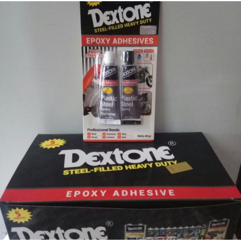 

lem besi / lem dextone epoxy / lem besi dextone 5 menit 48gr