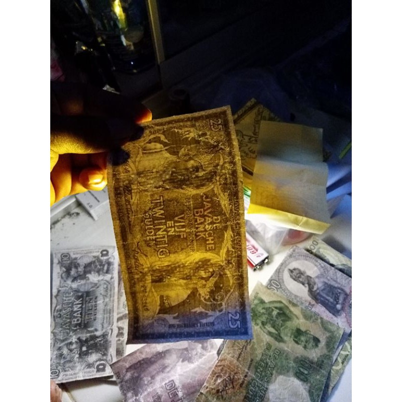 koleksi.uang kuno 25 golden seri wayang