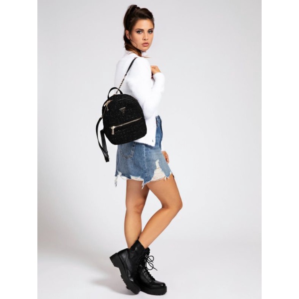 Guess Cessily Tweed Backpack