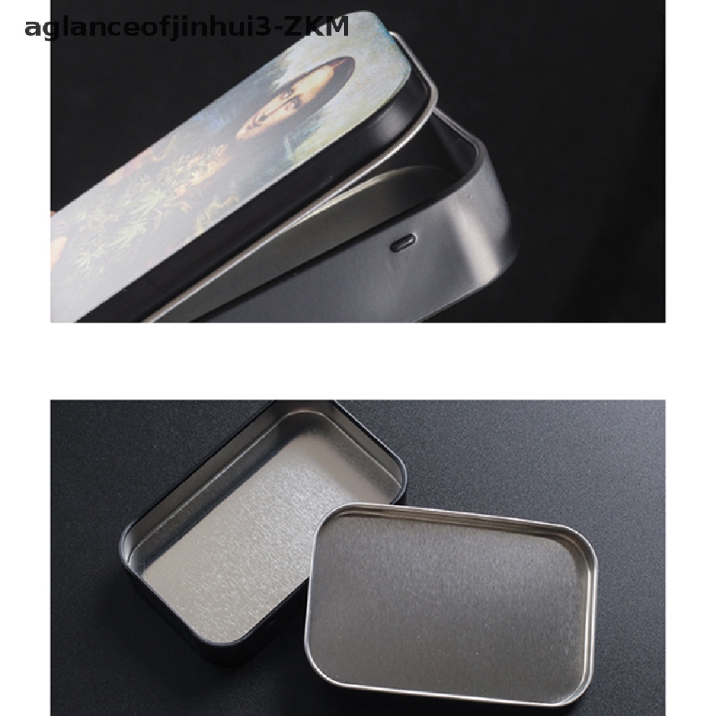 [AGID] Fashion Tin Storage Box Tobacco Box humidor rolling paper Cigarette Case Holder [zkm]