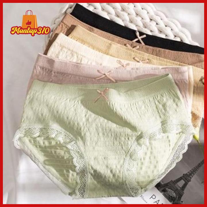 ♥ MANTAP310 ♥  Celana Dalam Wanita Polos CD Wanita PREMIUM SEAMLESS Bahan Halus Import Quality