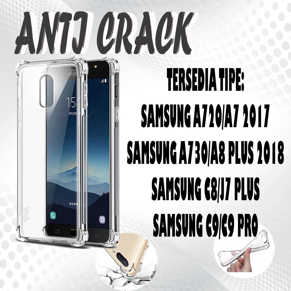 SILIKON Anticrack Case Anti Crack Casing SAMSUNG A720 A7 2017 A730 A6 Plus 2018 C8 J7 Plus C9 Pro C9