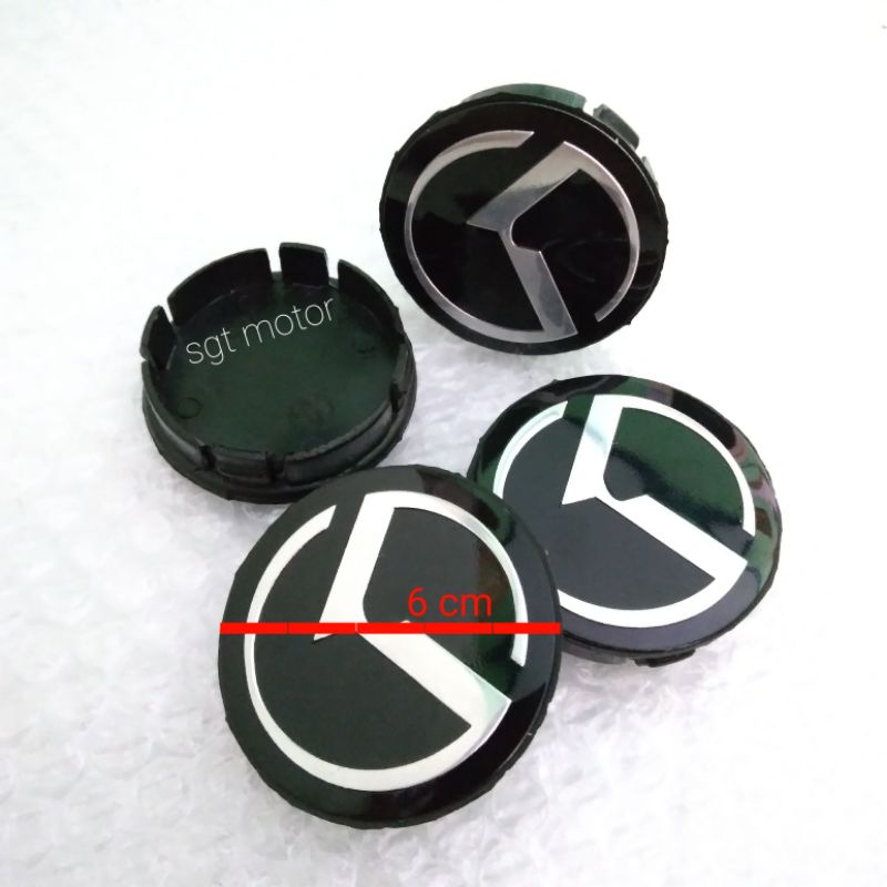 dop velg tutup as center velg KIA motif K diameter 6cm