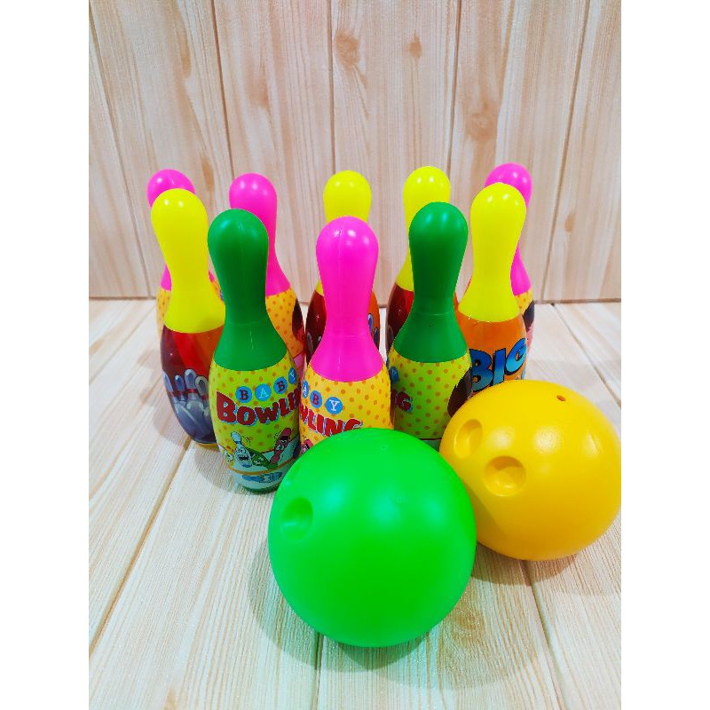 MAINAN BOLA BOLING ISI 10