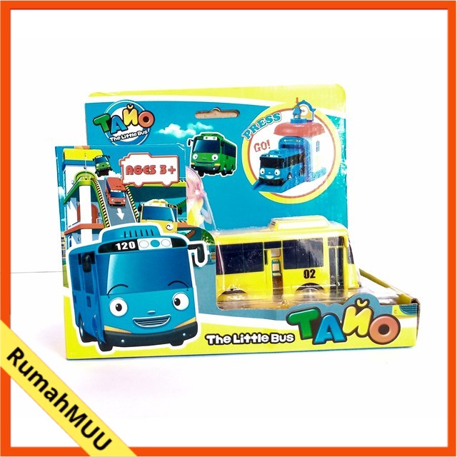 MAINAN BUS TAYO SET GARASI  ISI 4 TAYO THE LITTLE BUS GARAGE RumahMUU