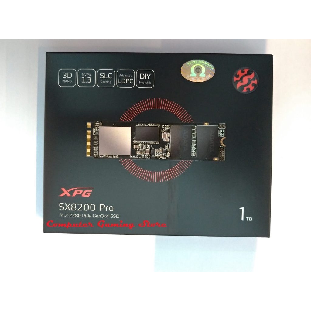 Adata XPG SX8200 Pro 1TB - NVMe Gen3x4 PCIe M.2 2280 SSD