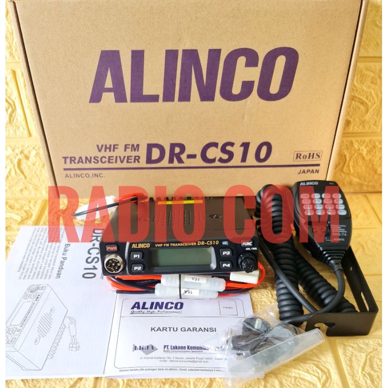 RADIO RIG ALINCO DR CS10 VHF ORI - RADIO RIG VHF ALINCO DR-CS10 VHF MURAH GARANSI RESMI