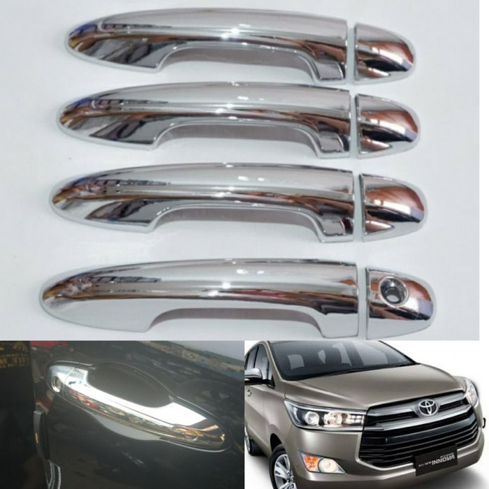 Cover handle PEGANGAN PINTU toyota all new Innova inova reborn 2016 sampai 2022 crome chrome 2017 2018 2019 2020 2021 hitam carbon tempel