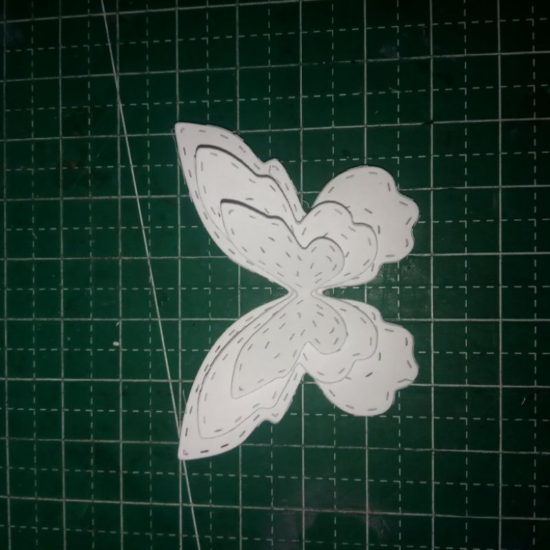 

aksesoris mahar, scrapbook-10 kupu kertas- die cut butterfly isi 10 pcs