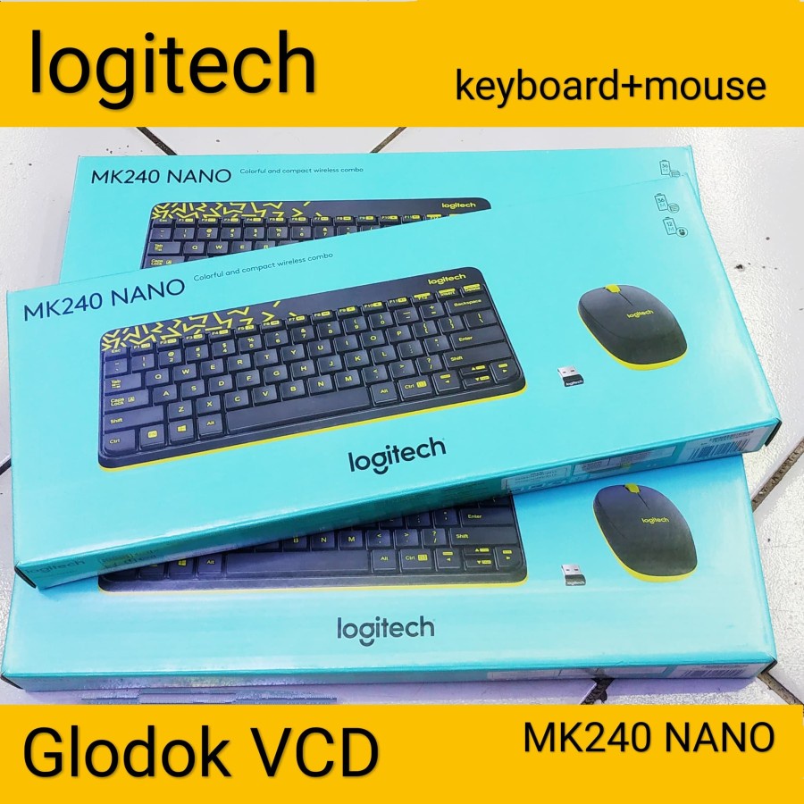 Logitech MK240 Nano Keyboard + Mouse Wireless