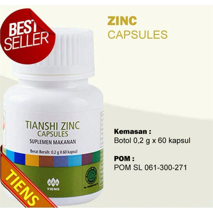 PRODUK LARIS PENGGEMUK ZINC CAPSULES - TIENS (ORIGINAL 100% ASLI TIENS) MURAH MERIAH