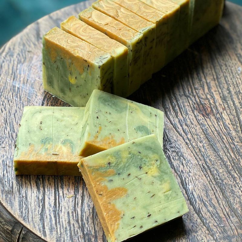 LA FLEUR NATURAL SOAP BAR LEMON EUCALYPTUS | SABUN MANDI