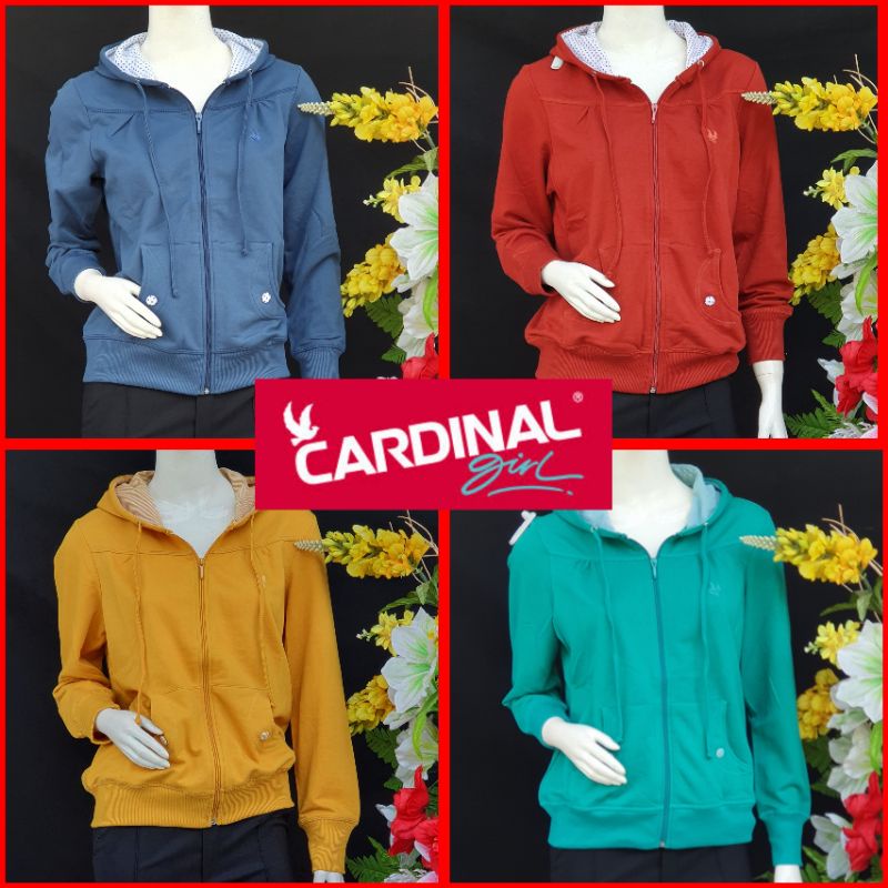 Jaket Hoodie Sweater CARDINAL Wanita XXL- XXXL ukuran besar bigsize Original 100%/ modernjombang