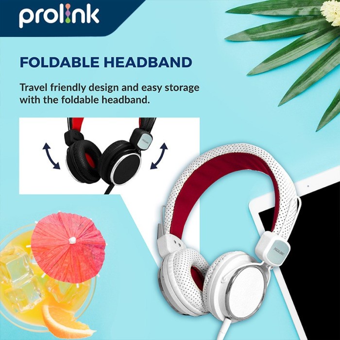 Headset PROLiNK PHC1001E Frolic Corded Stereo COLOR