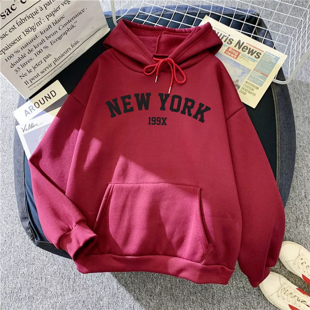 Sweater HOODIE Wanita NEW YORK 199X//Allsize Sweater