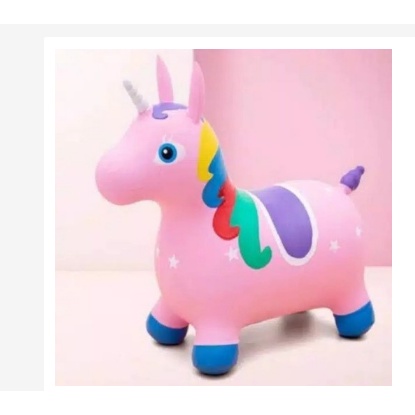 MAINAN ANAK JUMPING ANIMAL KUDA KUDAAN KARET ( BESAR )
